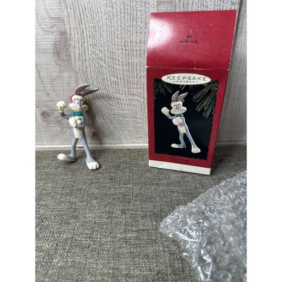Hallmark Keepsake Ornament Bugs Bunny Looney Tunes 1995 Christmas Snowballs - Picture 1 of 8